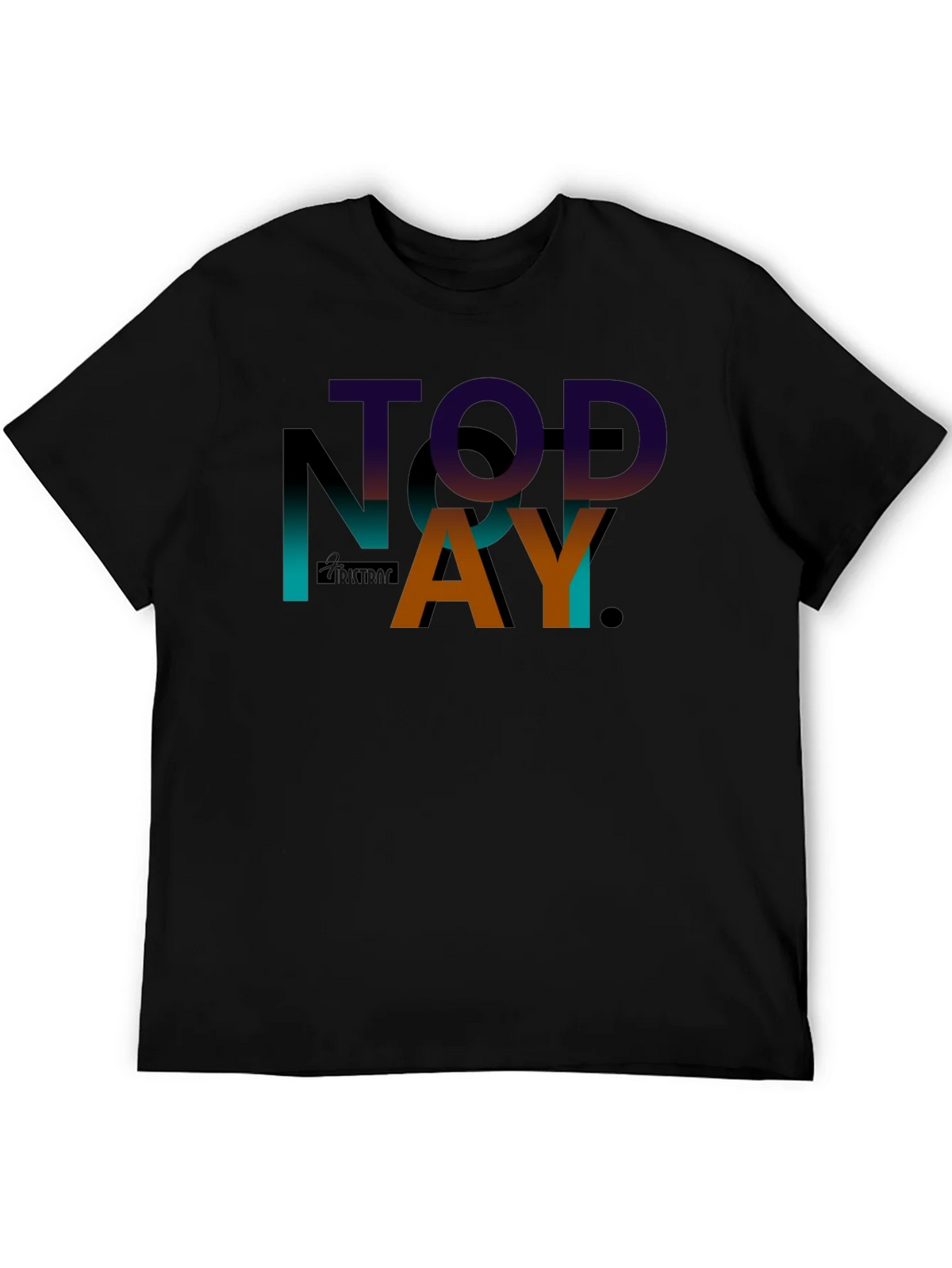 TODAY Graphic Print Black T-Shirt product image 5