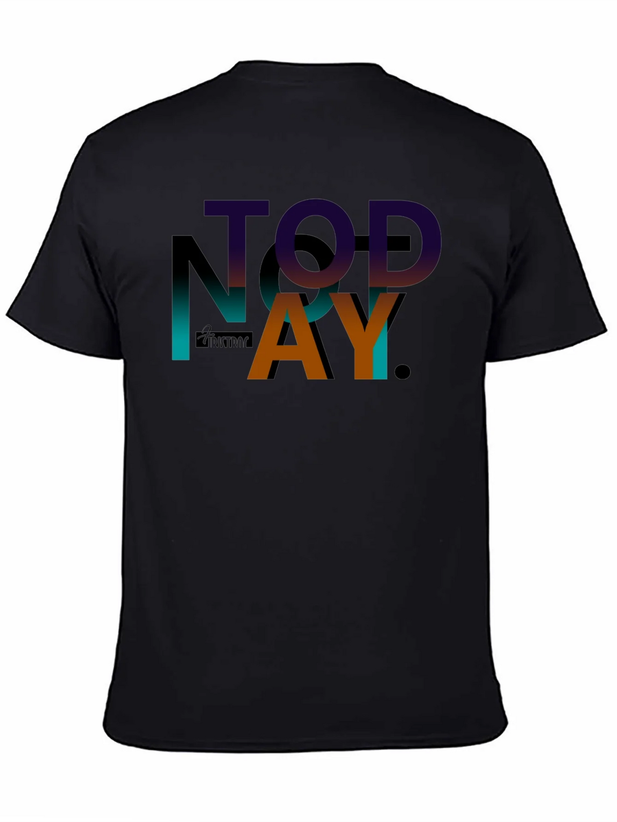 TODAY Graphic Print Black T-Shirt product image 4