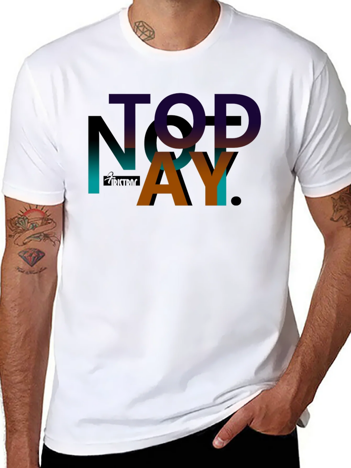 TODAY Graphic Print Black T-Shirt product image 7