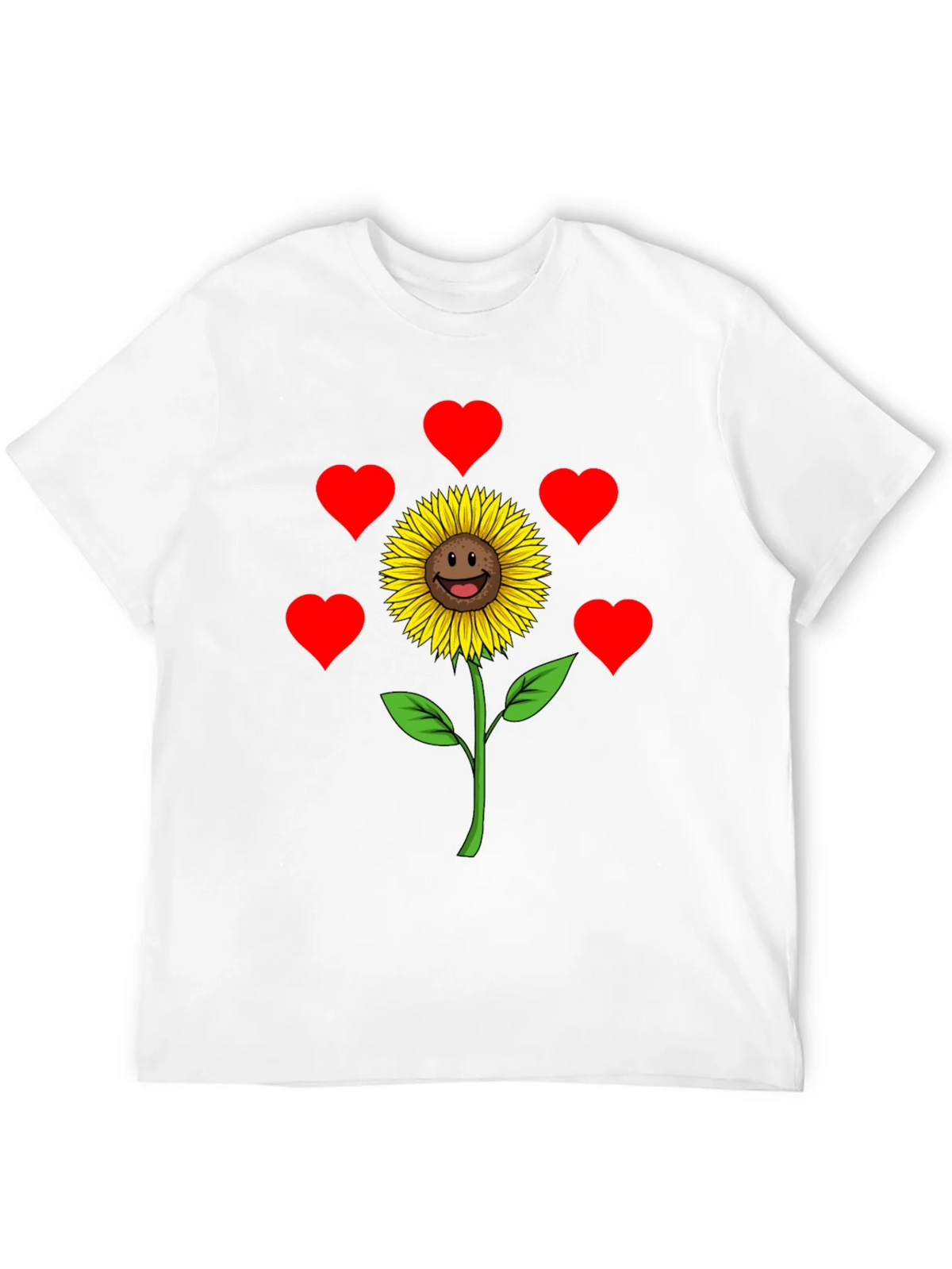 Sunflower Heart Graphic Tee - Black Casual Shirt product image 11