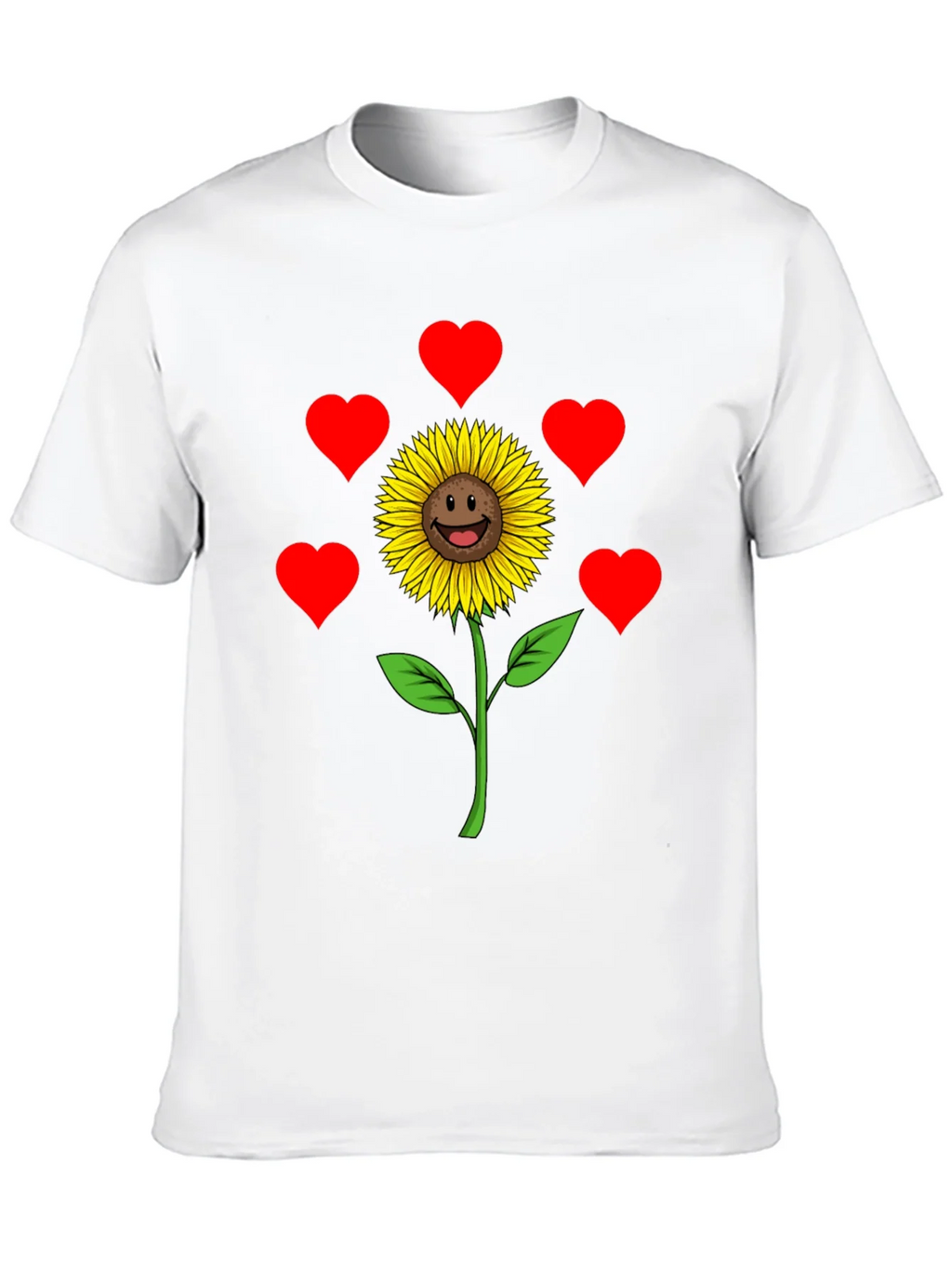 Sunflower Heart Graphic Tee - Black Casual Shirt product image 9