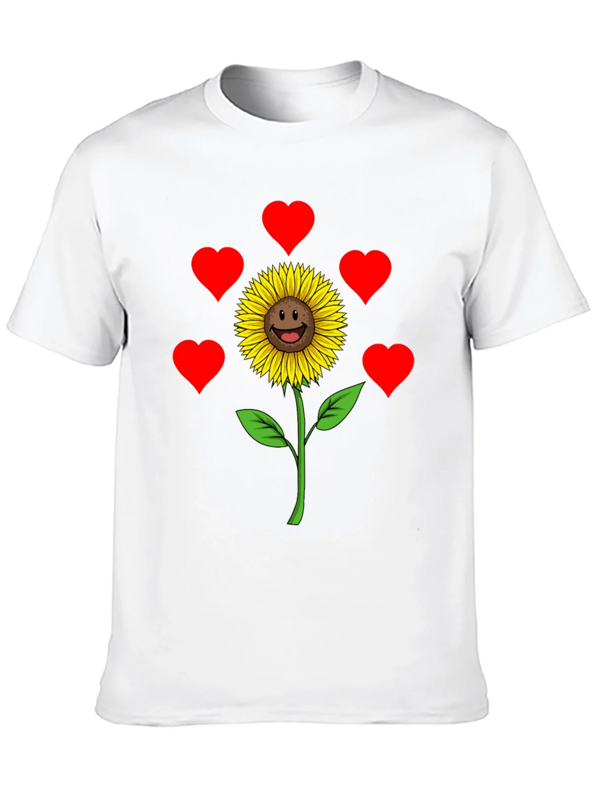 Sunflower Heart Graphic Tee - Black Casual Shirt product image 9