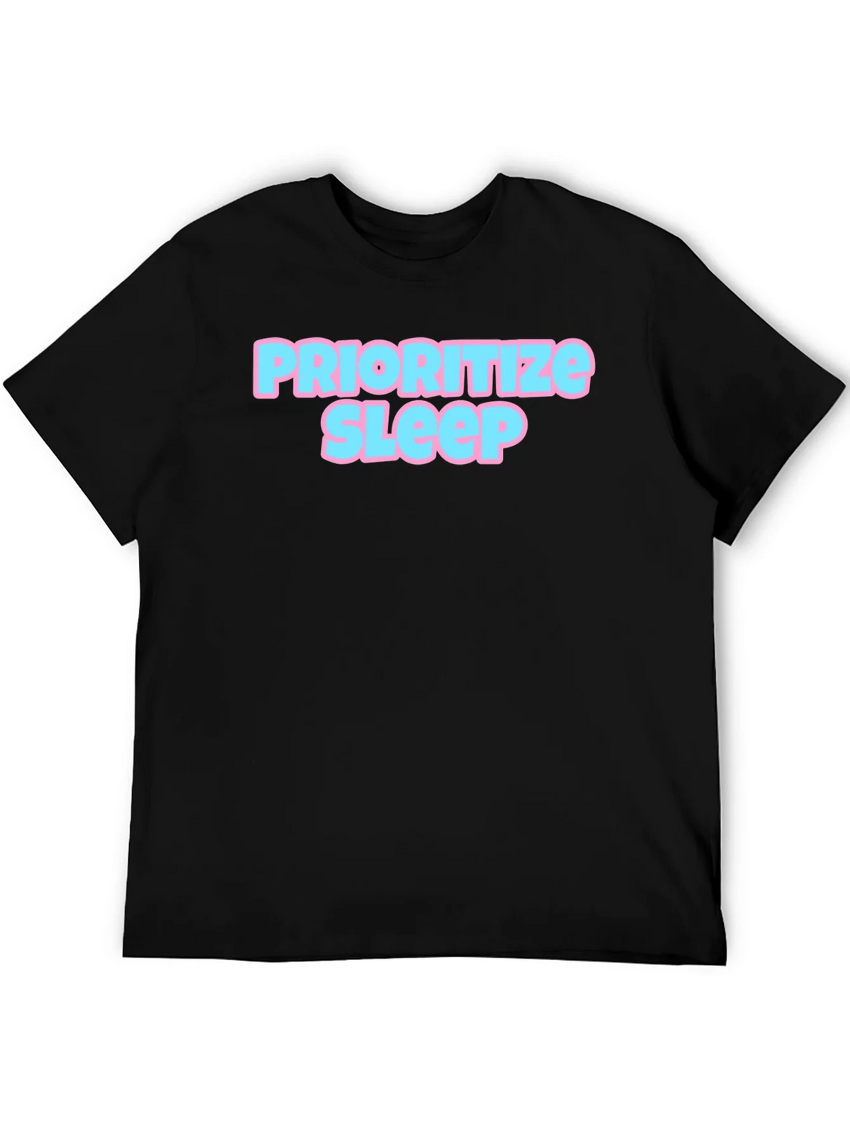Prioritize Sleep Graphic Tee - Black Cotton Comfort product image 5