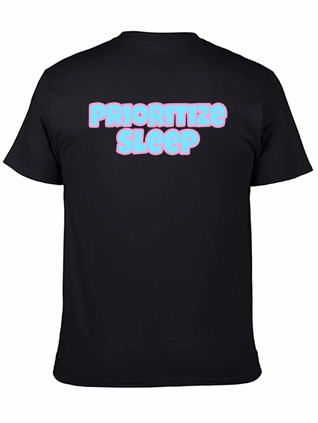 Prioritize Sleep Graphic Tee - Black Cotton Comfort product image 4
