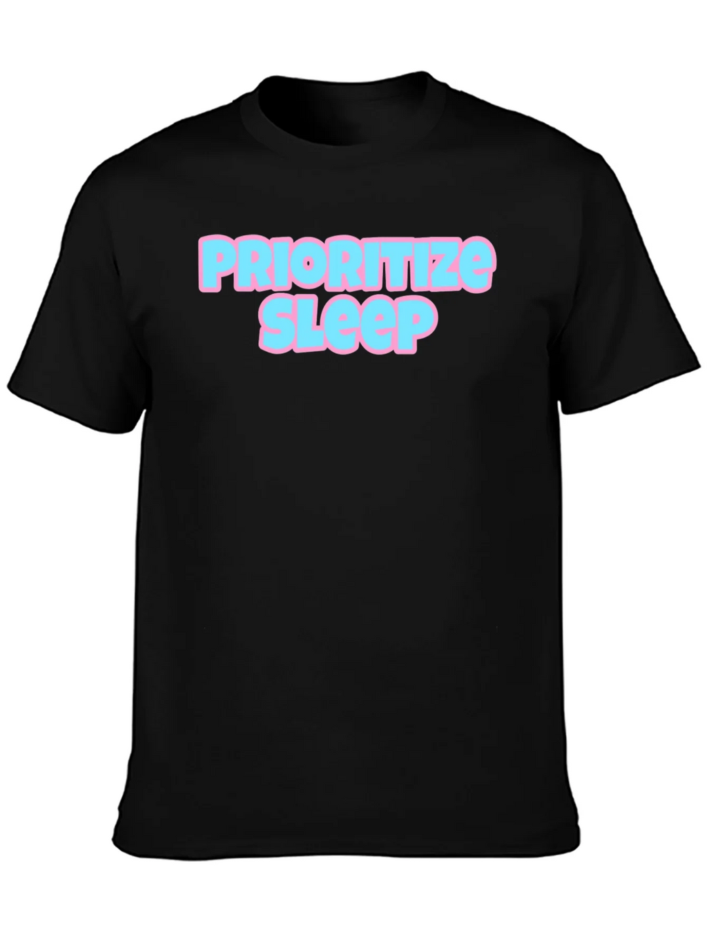 Prioritize Sleep Graphic Tee - Black Cotton Comfort product image 3