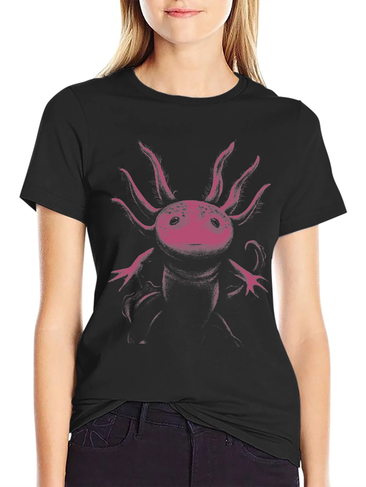 Axolotl Graphic Print T-Shirt product image 2