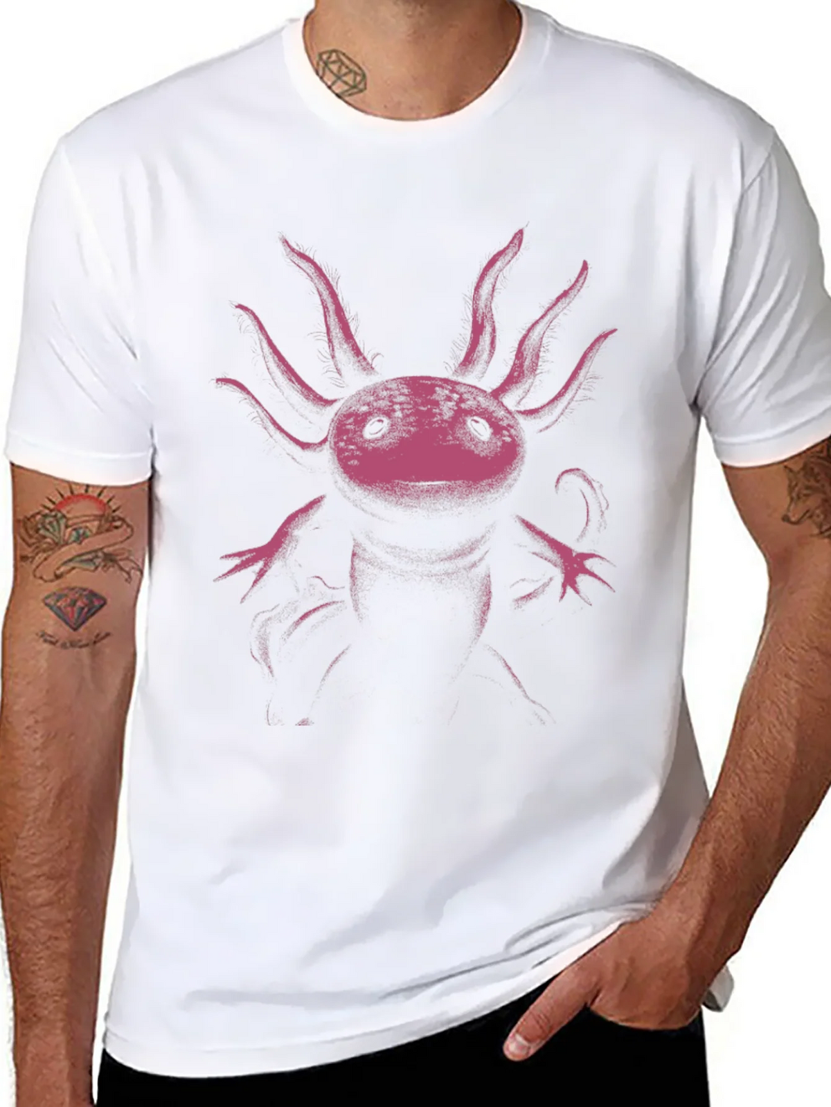Axolotl Graphic Print T-Shirt product image 7