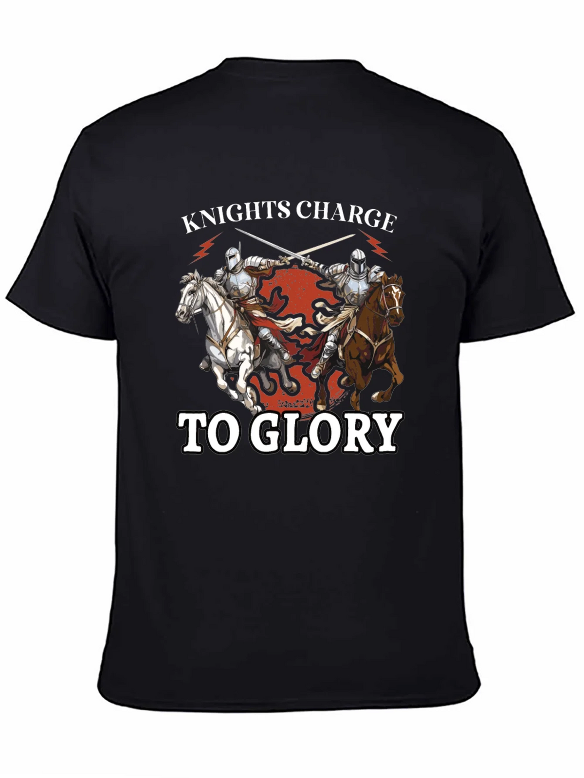 Knights Charge to Glory T-Shirt - Medieval Design product image 4