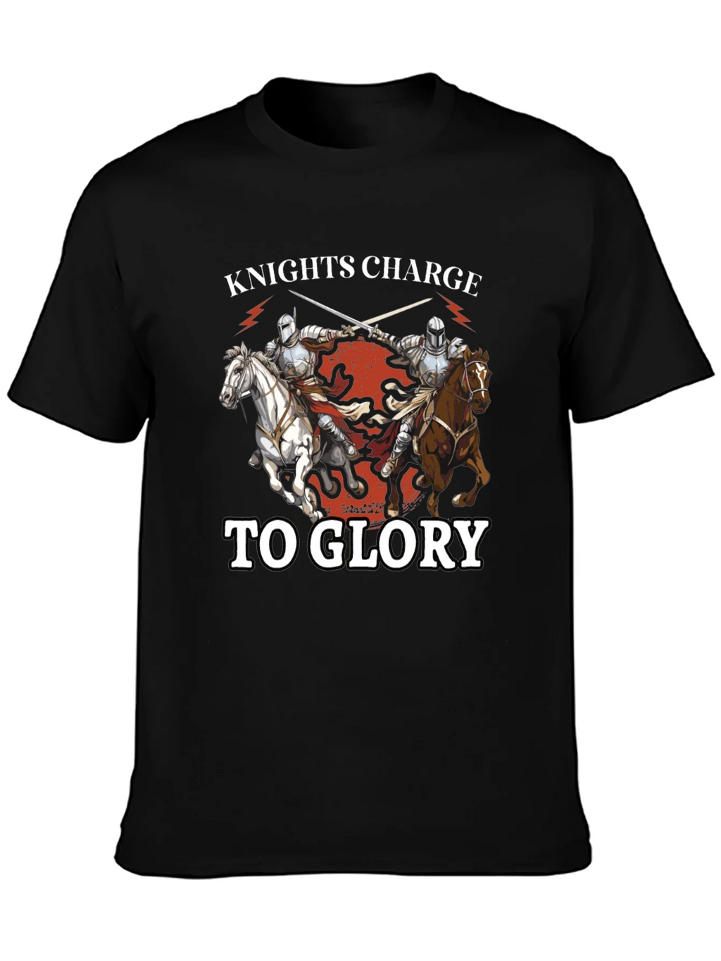 Knights Charge to Glory T-Shirt - Medieval Design product image 3
