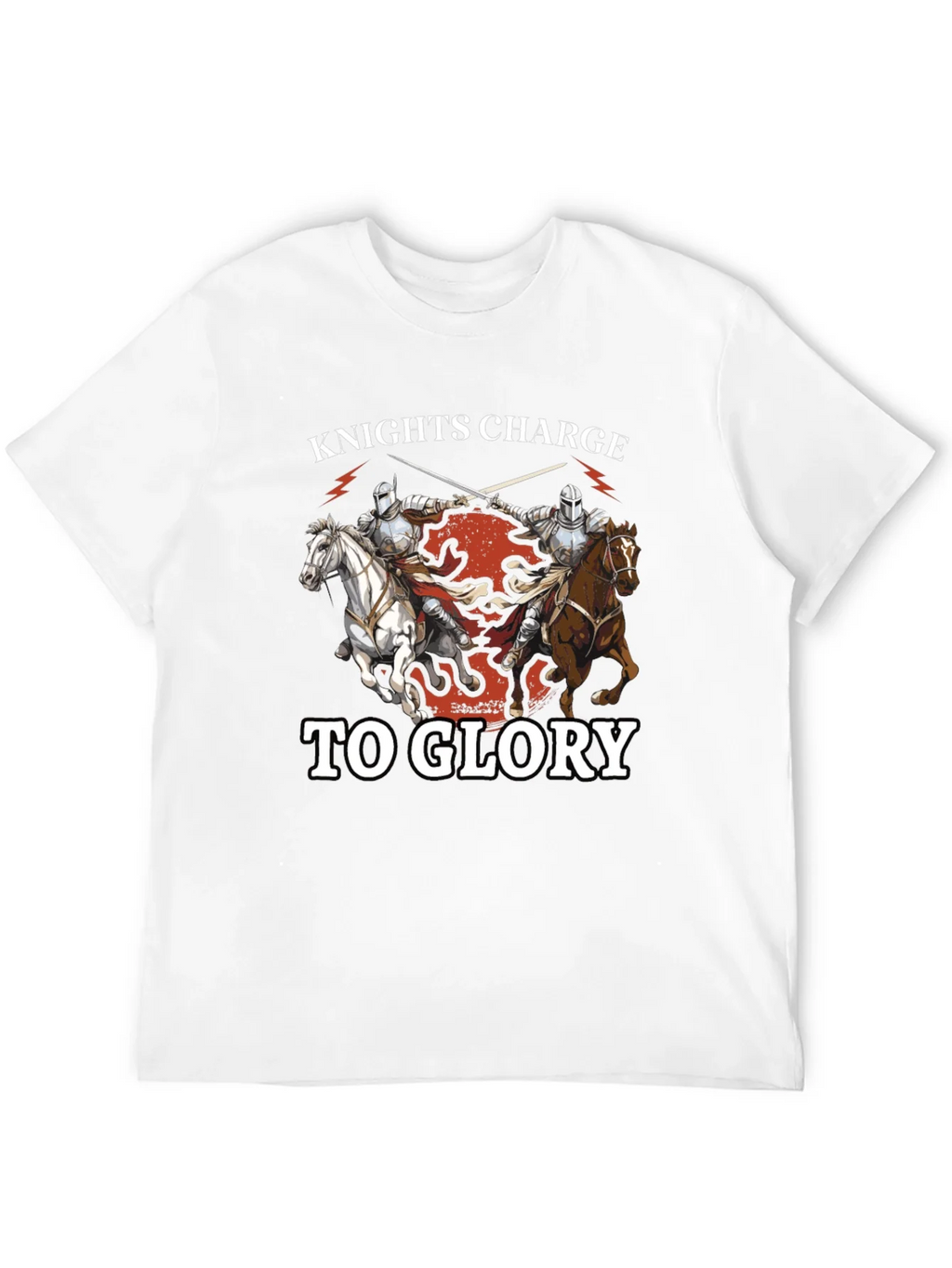 Knights Charge to Glory T-Shirt - Medieval Design product image 11