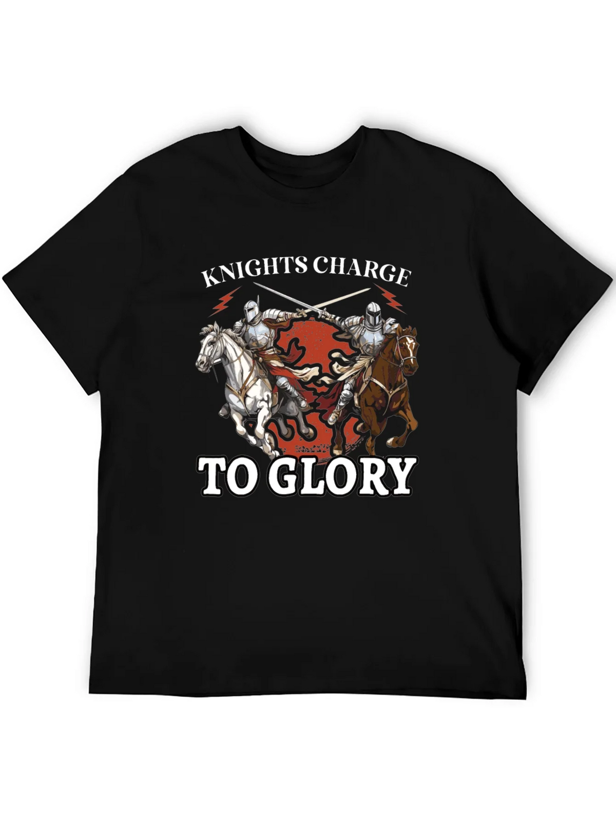 Knights Charge to Glory T-Shirt - Medieval Design product image 5