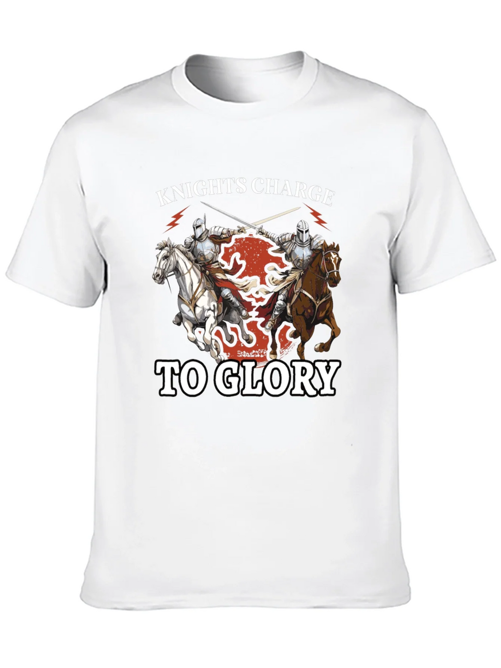 Knights Charge to Glory T-Shirt - Medieval Design product image 9