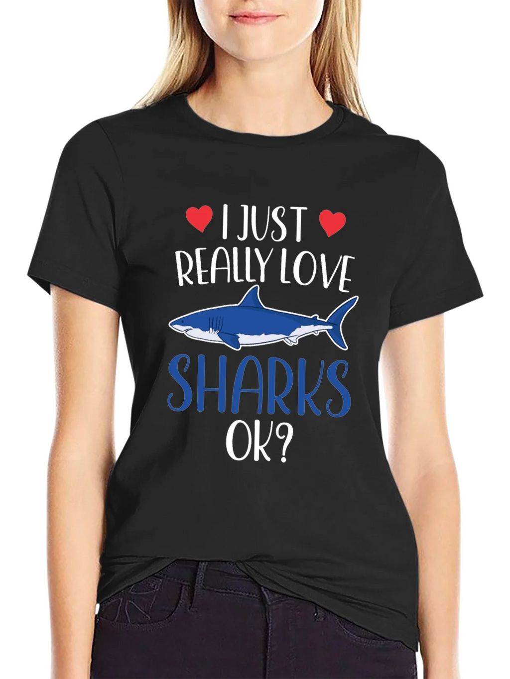 I Just Really Love Sharks OK? T-Shirt product image 2