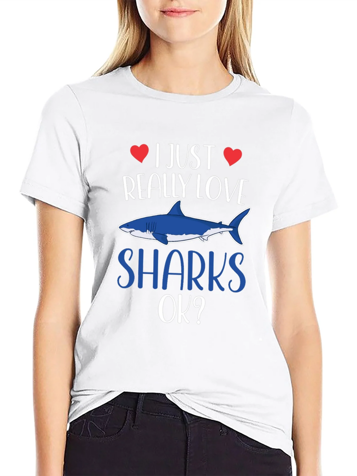 I Just Really Love Sharks OK? T-Shirt product image 8