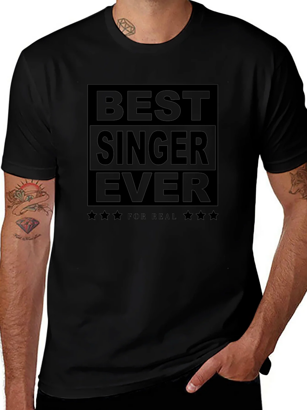 Best Singer Ever Black Graphic T-Shirt product image 1