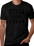 Best Singer Ever Black Graphic T-Shirt product image 1