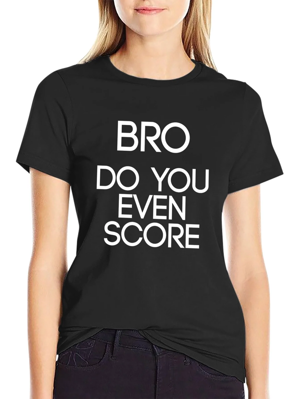Bro Do You Even Score? Mens Graphic T-Shirt product image 2