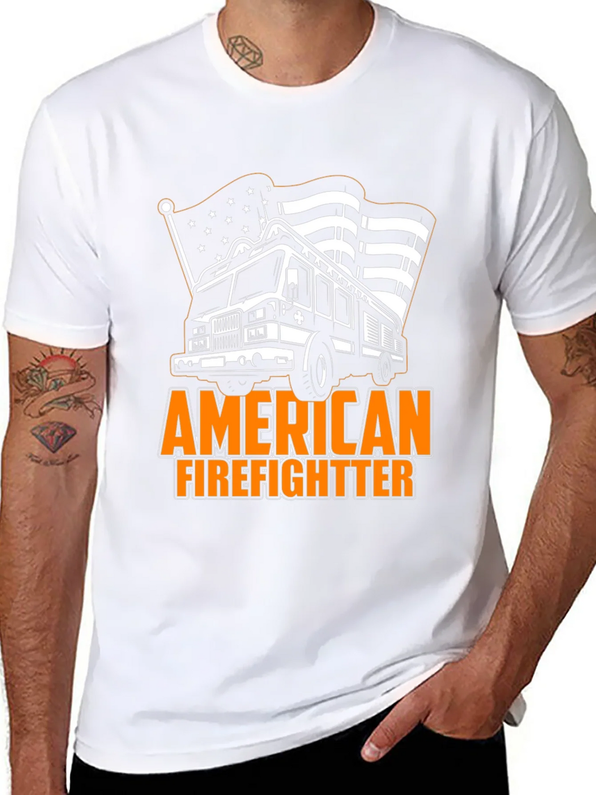 American Firefighter Graphic Tee product image 7