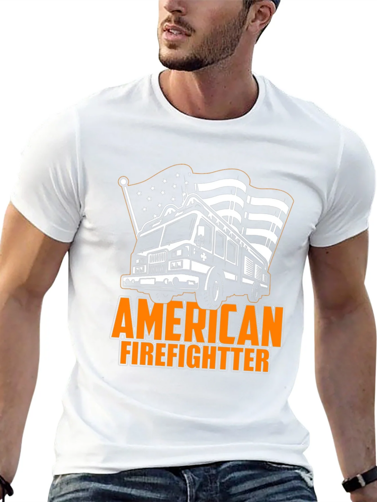 American Firefighter Graphic Tee product image 12
