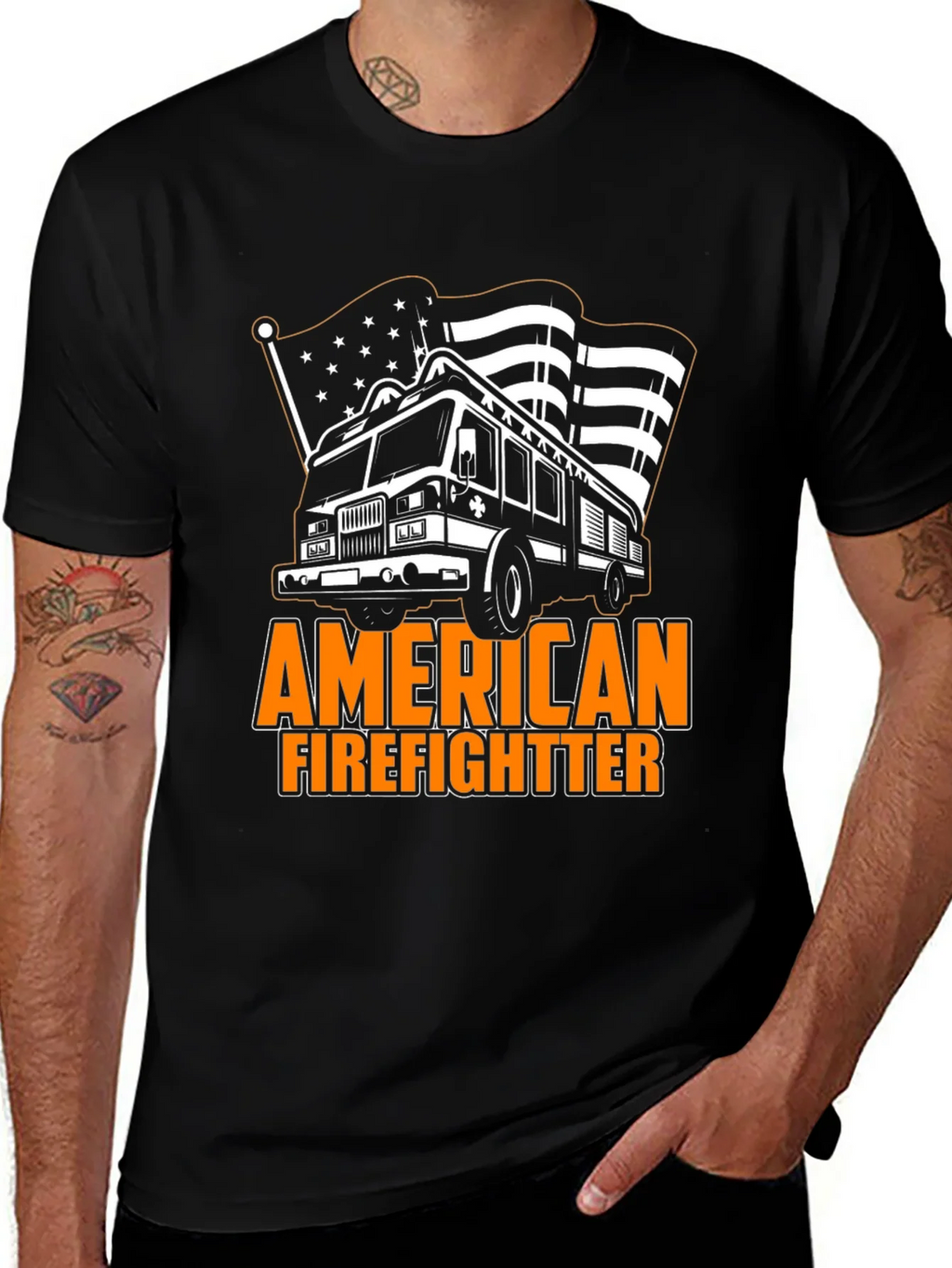 American Firefighter Graphic Tee product image 1