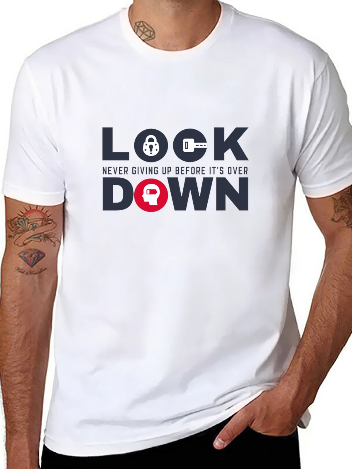 Lockdown Graphic Tee - Never Giving Up T-Shirt product image 7