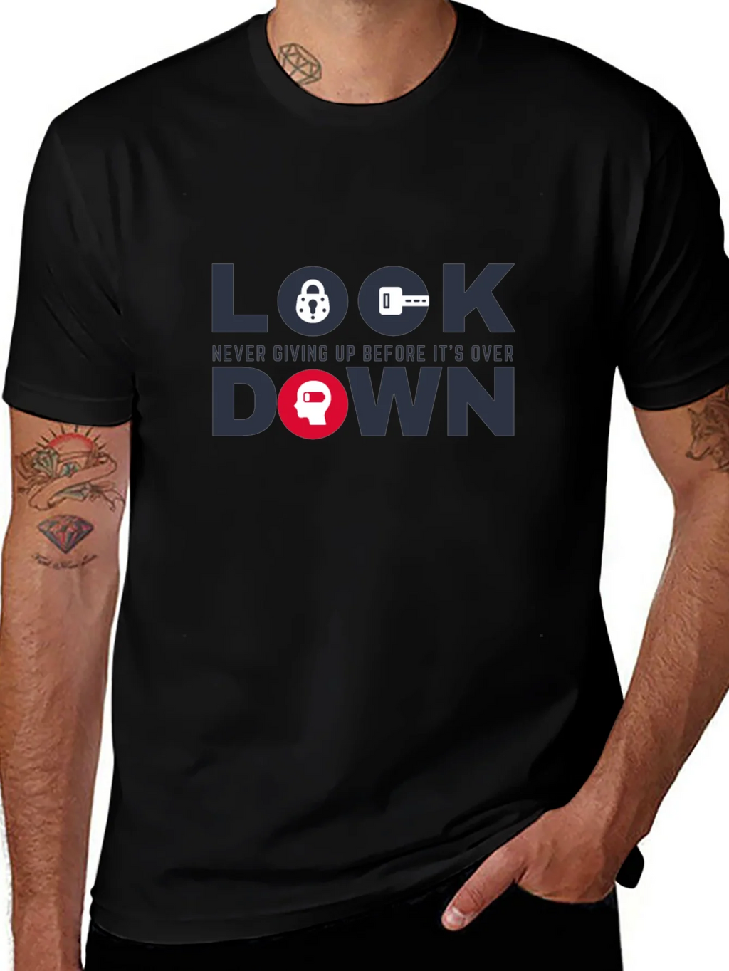 Lockdown Graphic Tee - Never Giving Up T-Shirt product image 1