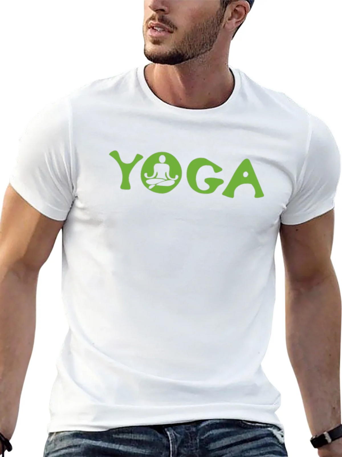 Yoga Graphic Tee - Black Cotton Comfort product image 12