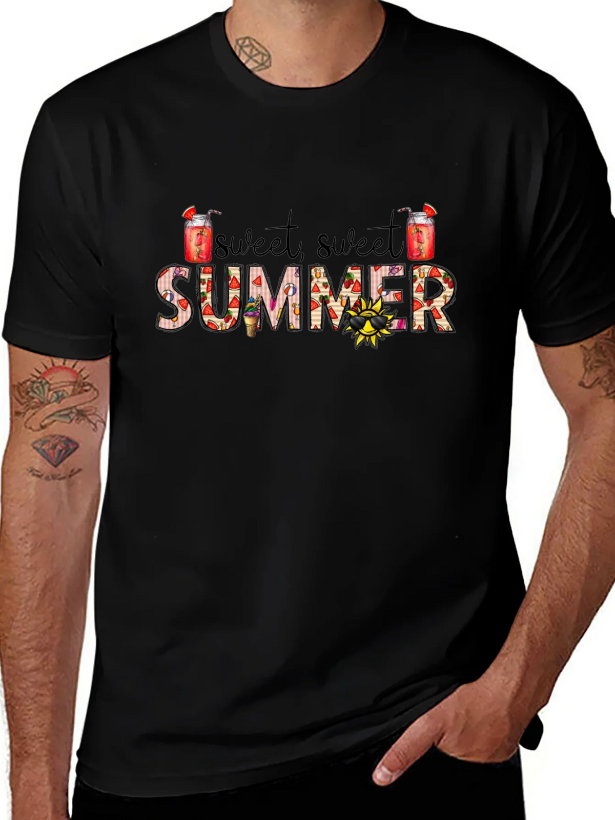 Sweet Summer Graphic Tee - Fun Vibes product image 1