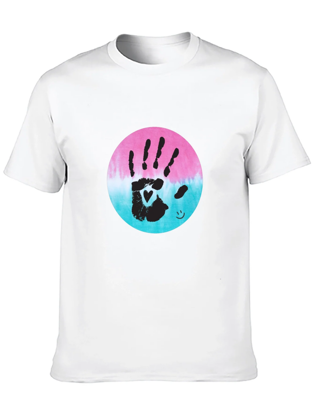 Handprint Heart Tie-Dye Tee - Unique Graphic T-Shirt product image 9