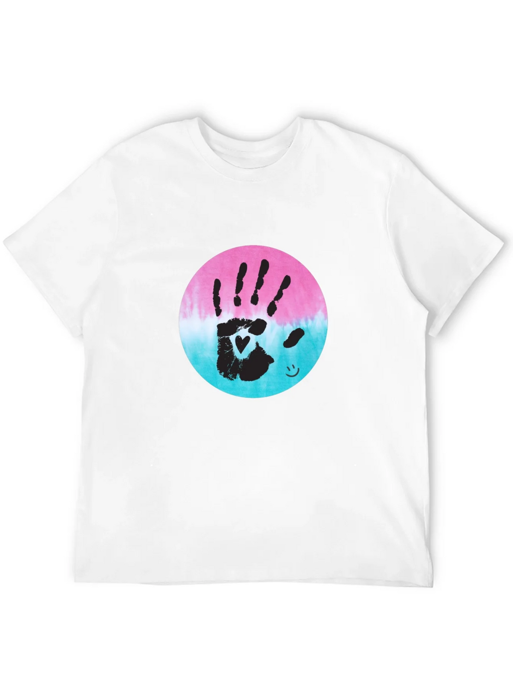 Handprint Heart Tie-Dye Tee - Unique Graphic T-Shirt product image 11