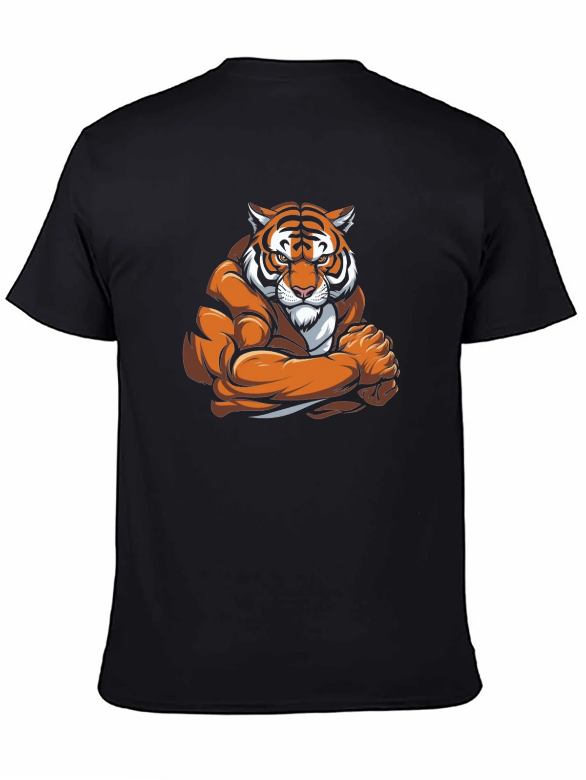 Tiger Muscle Graphic Black T-Shirt product image 4