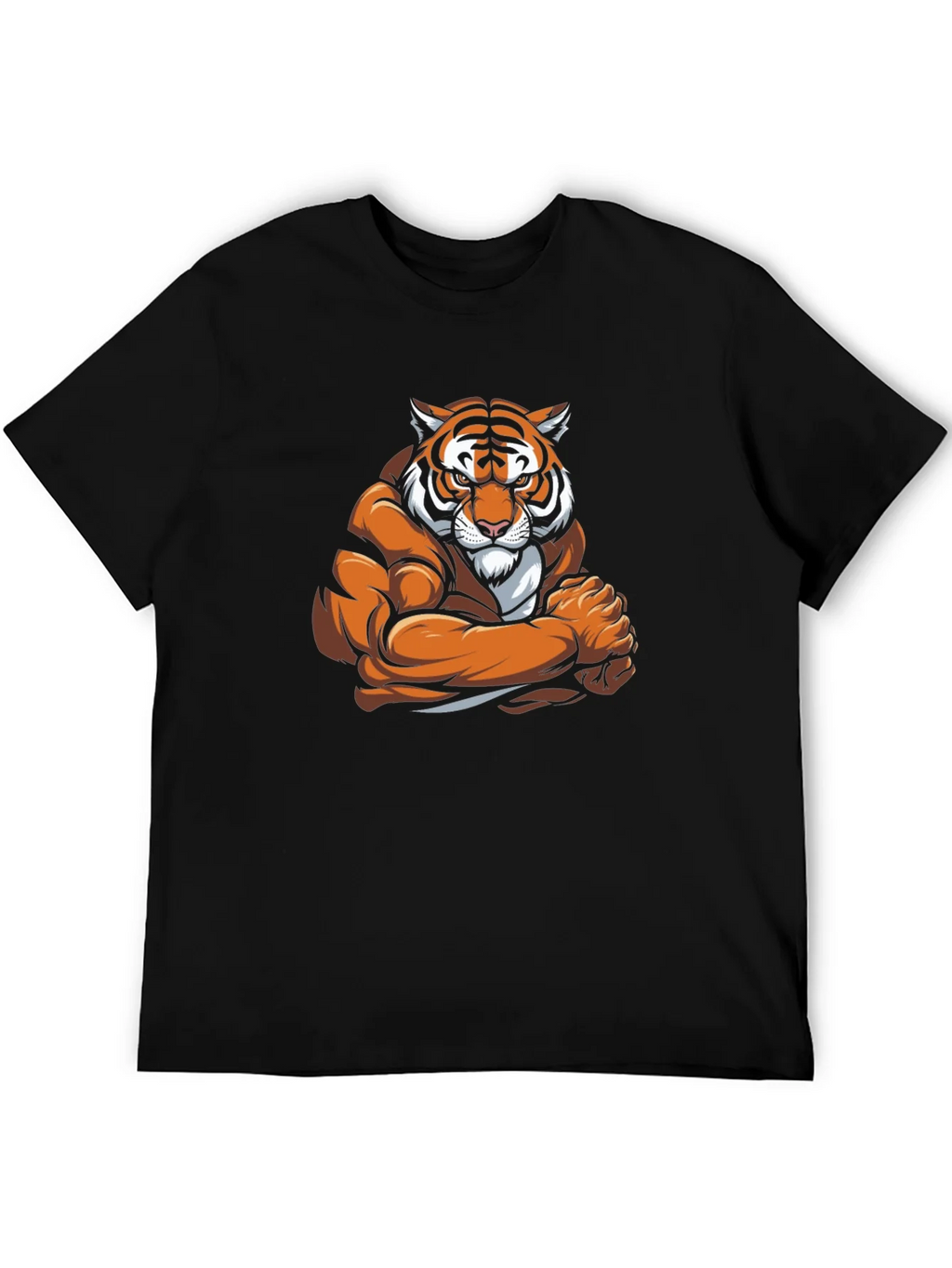 Tiger Muscle Graphic Black T-Shirt product image 5