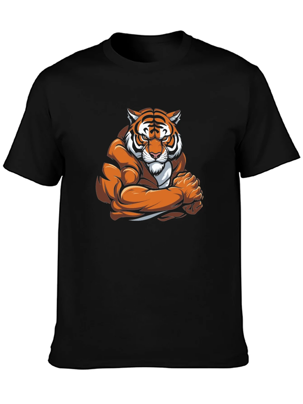 Tiger Muscle Graphic Black T-Shirt product image 3