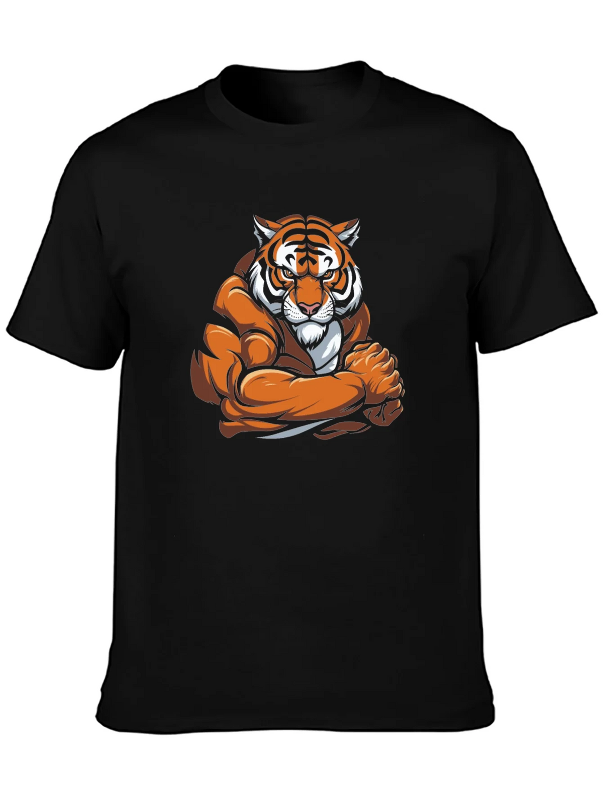 Tiger Muscle Graphic Black T-Shirt product image 3