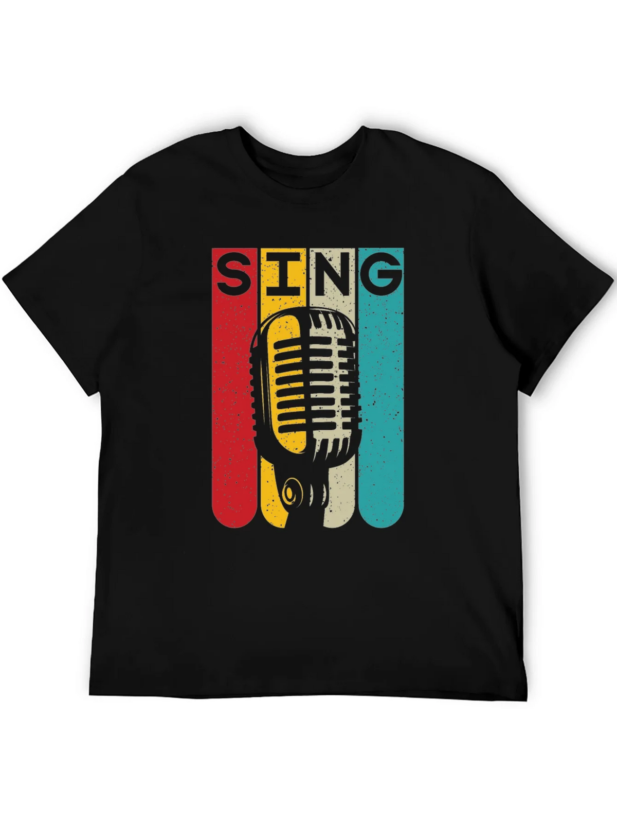 Retro Microphone SING Graphic Tee product image 5