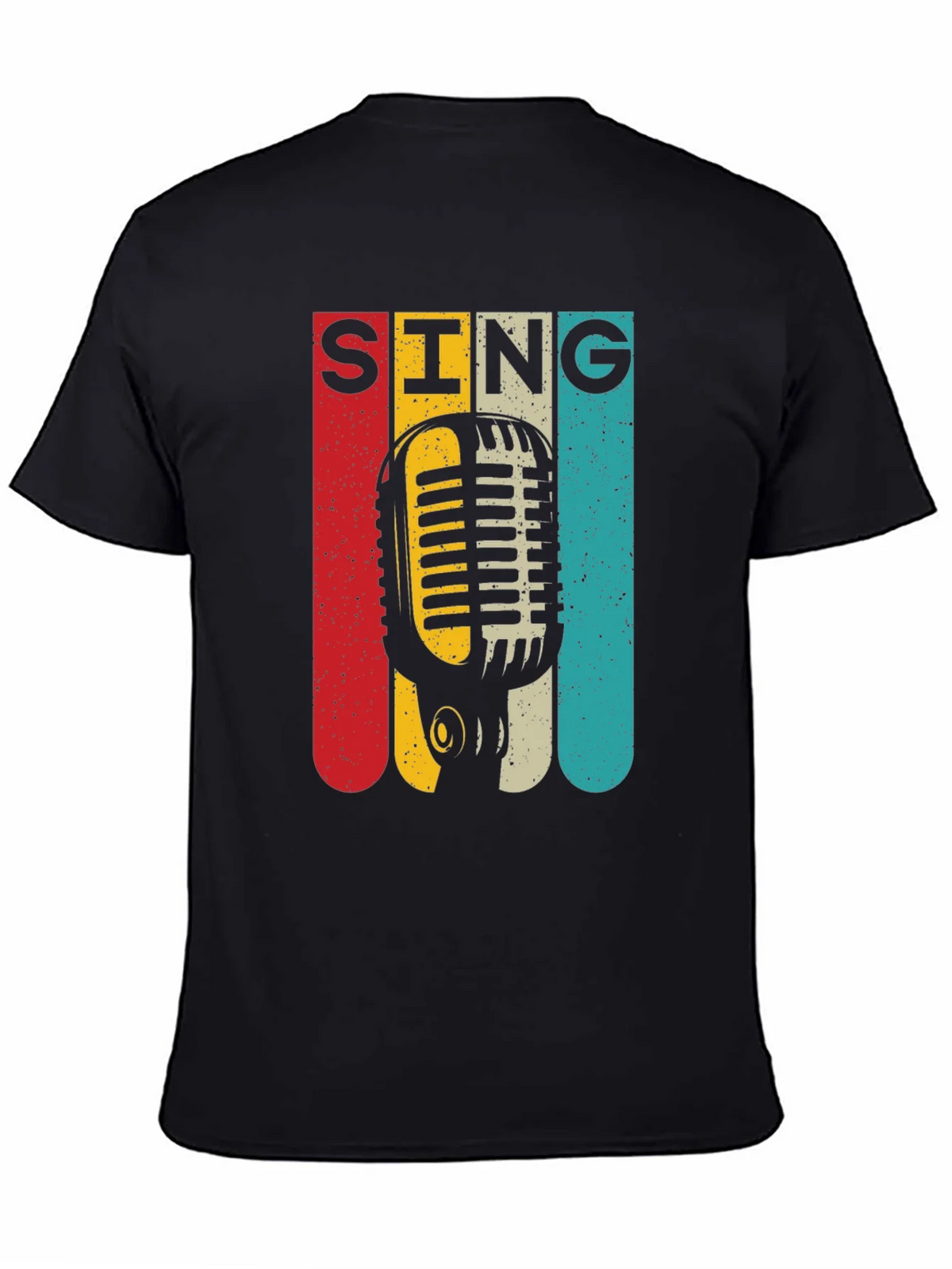 Retro Microphone SING Graphic Tee product image 4