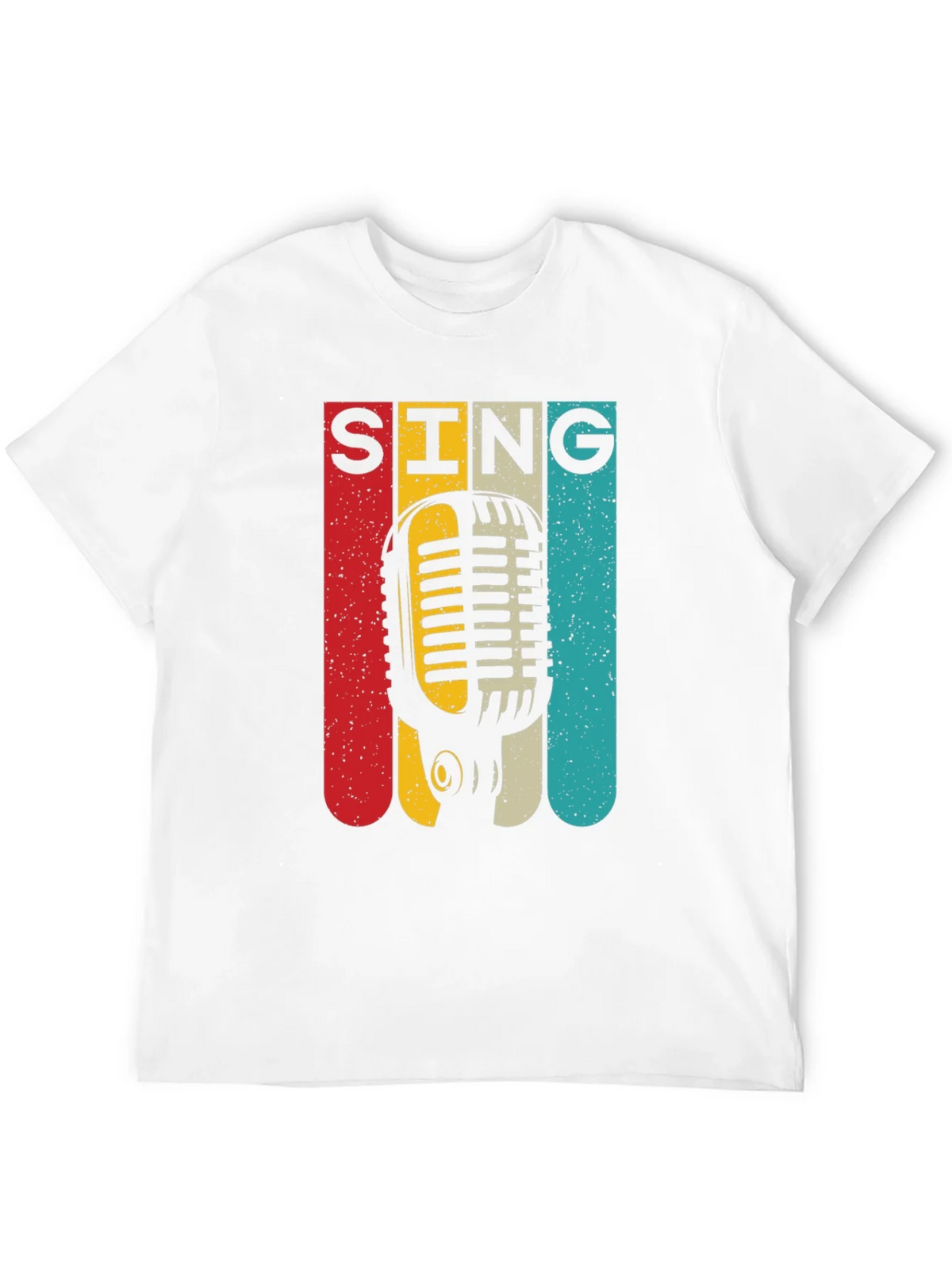 Retro Microphone SING Graphic Tee product image 11