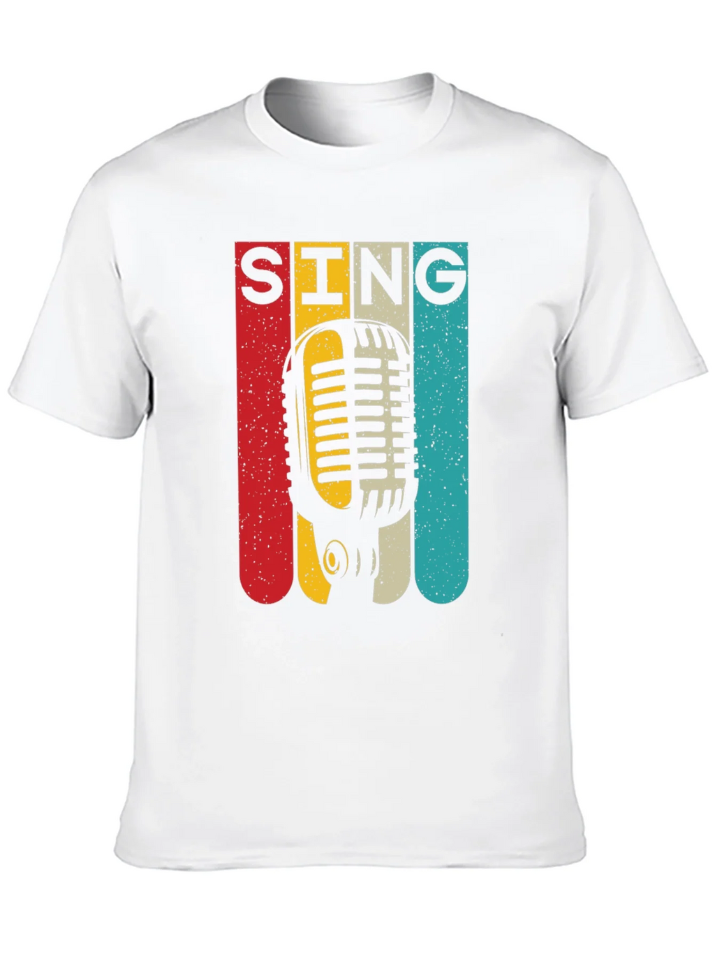 Retro Microphone SING Graphic Tee product image 9