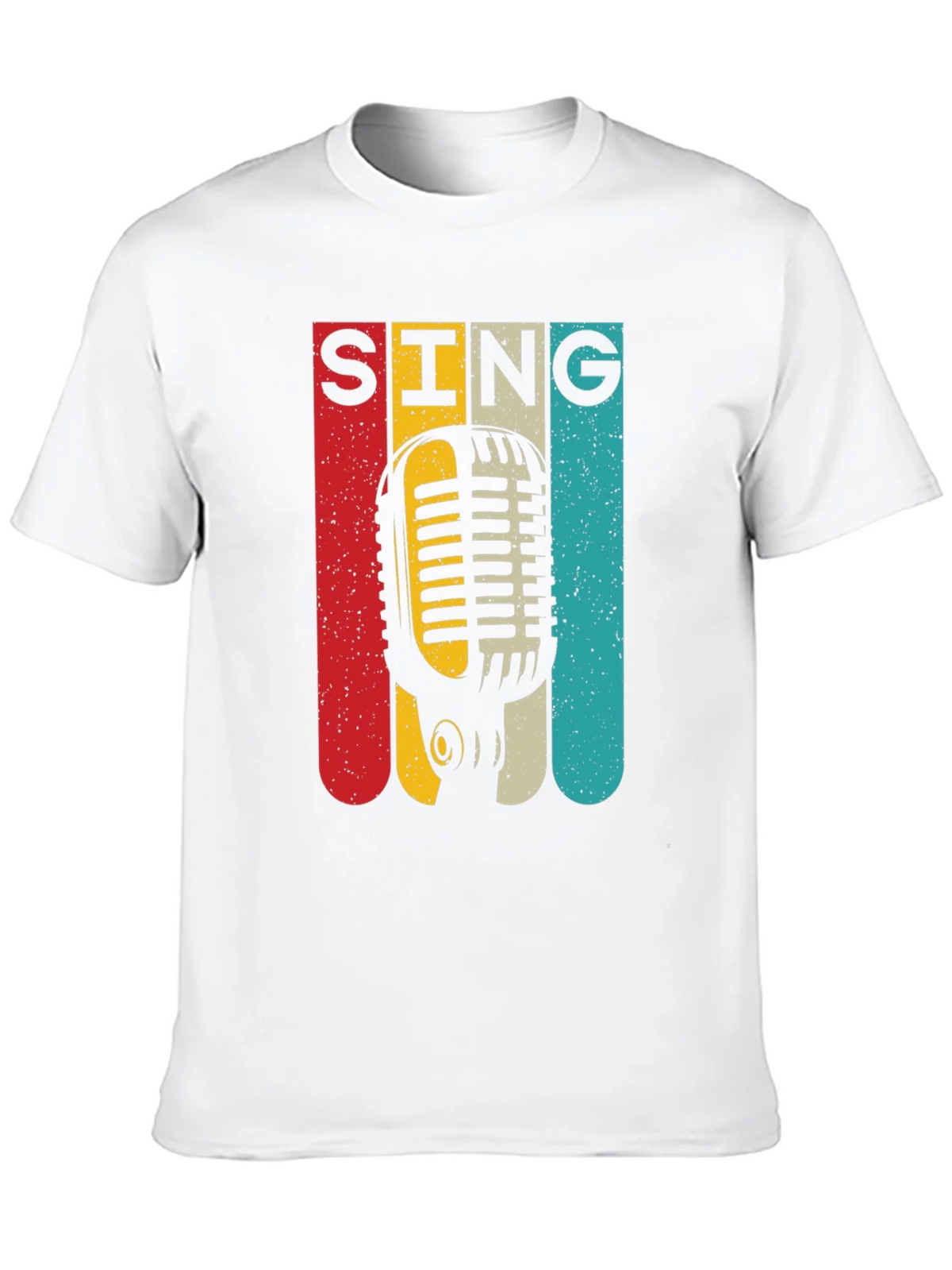 Retro Microphone SING Graphic Tee product image 9