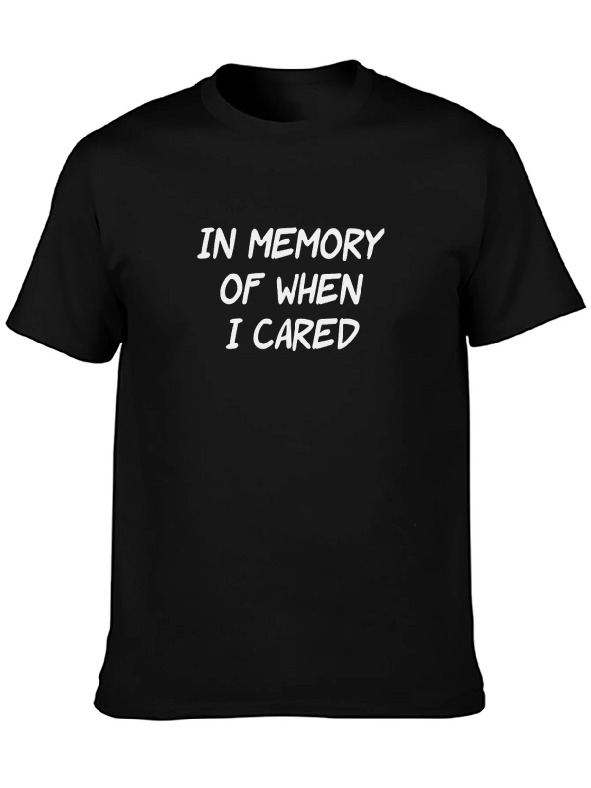Funny In Memory Of When I Cared Graphic T-Shirt product image 3
