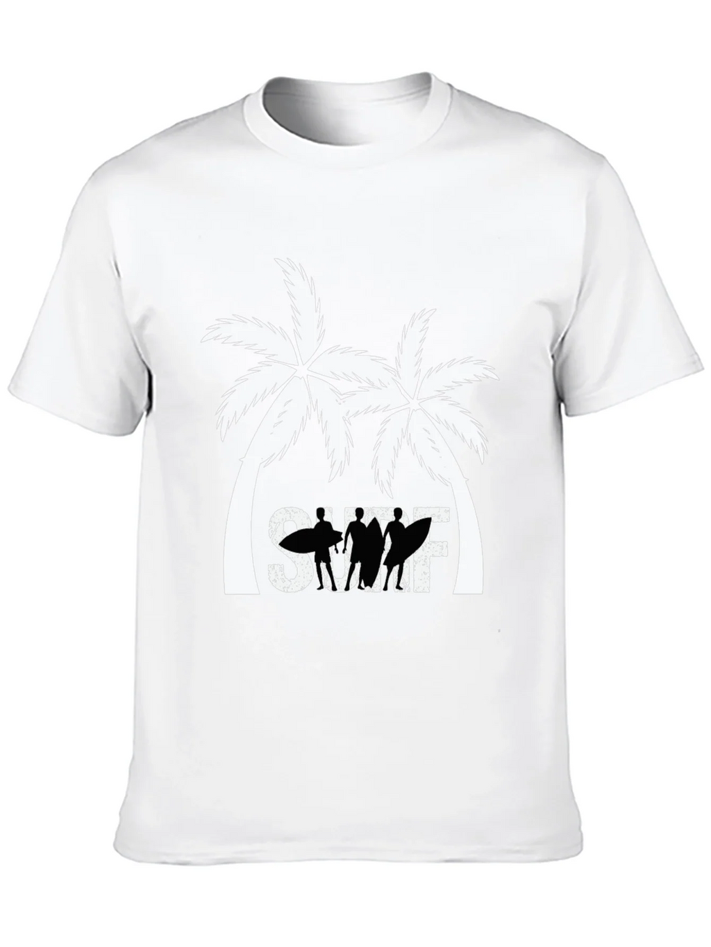 Surf Palm Tree Graphic T-Shirt - Black product image 9