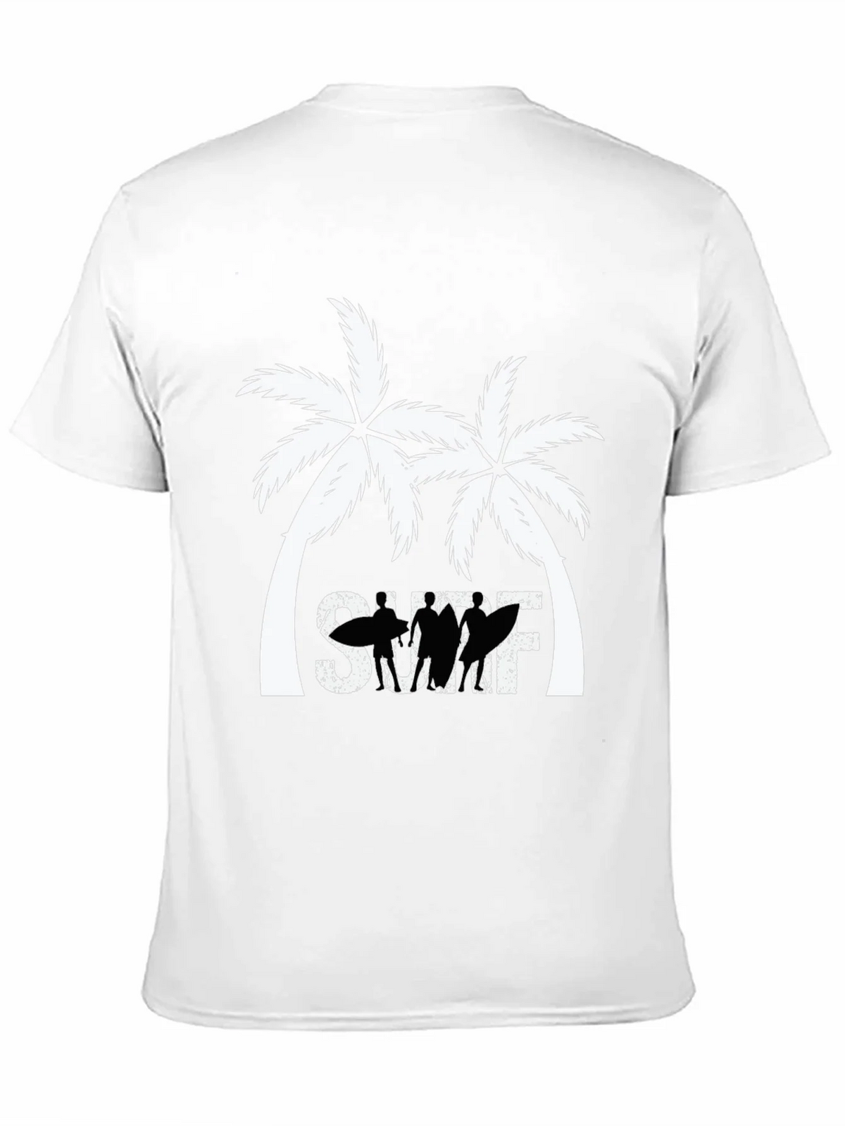 Surf Palm Tree Graphic T-Shirt - Black product image 10