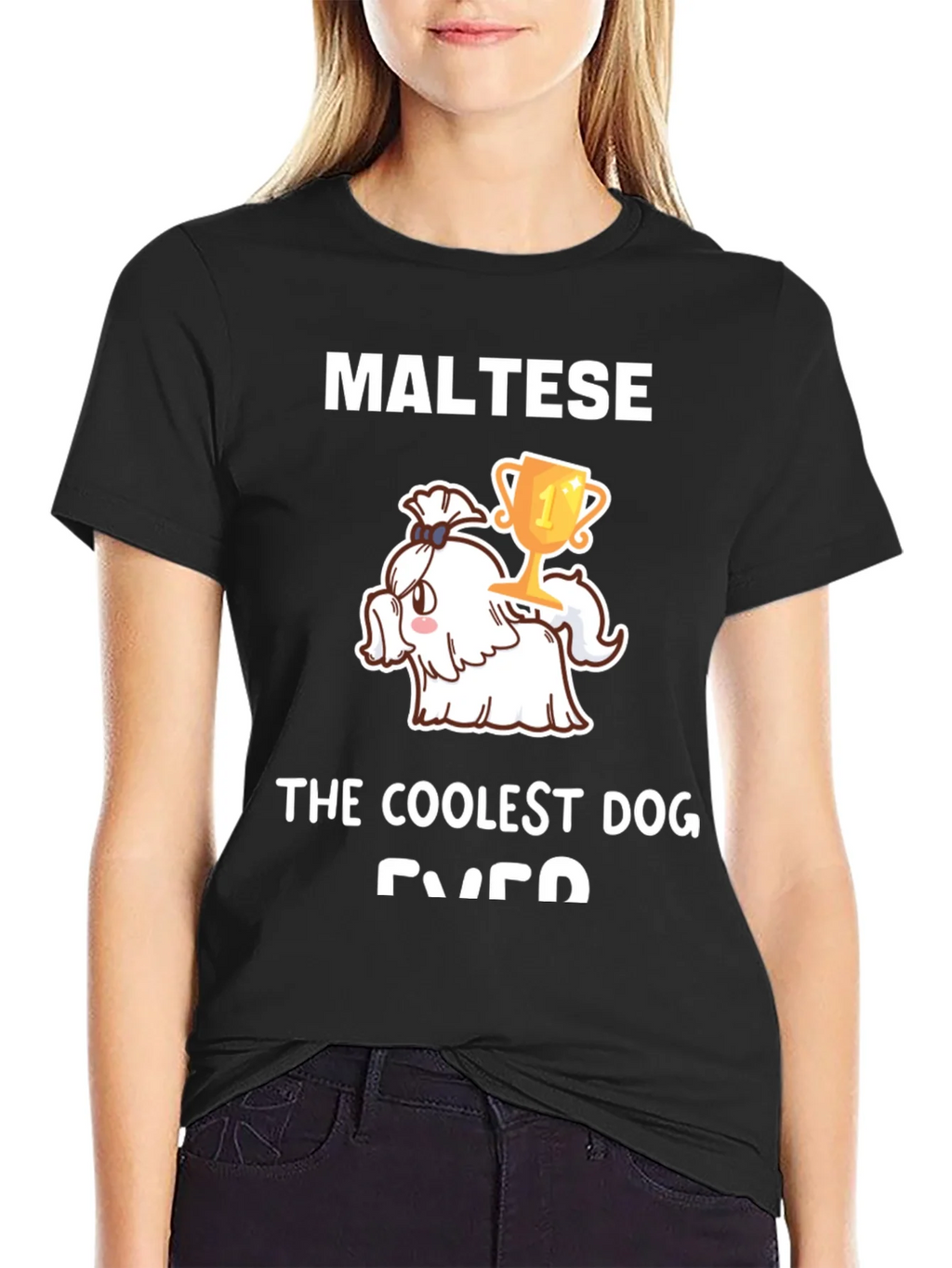 Maltese Coolest Dog Ever Graphic Tee product image 2