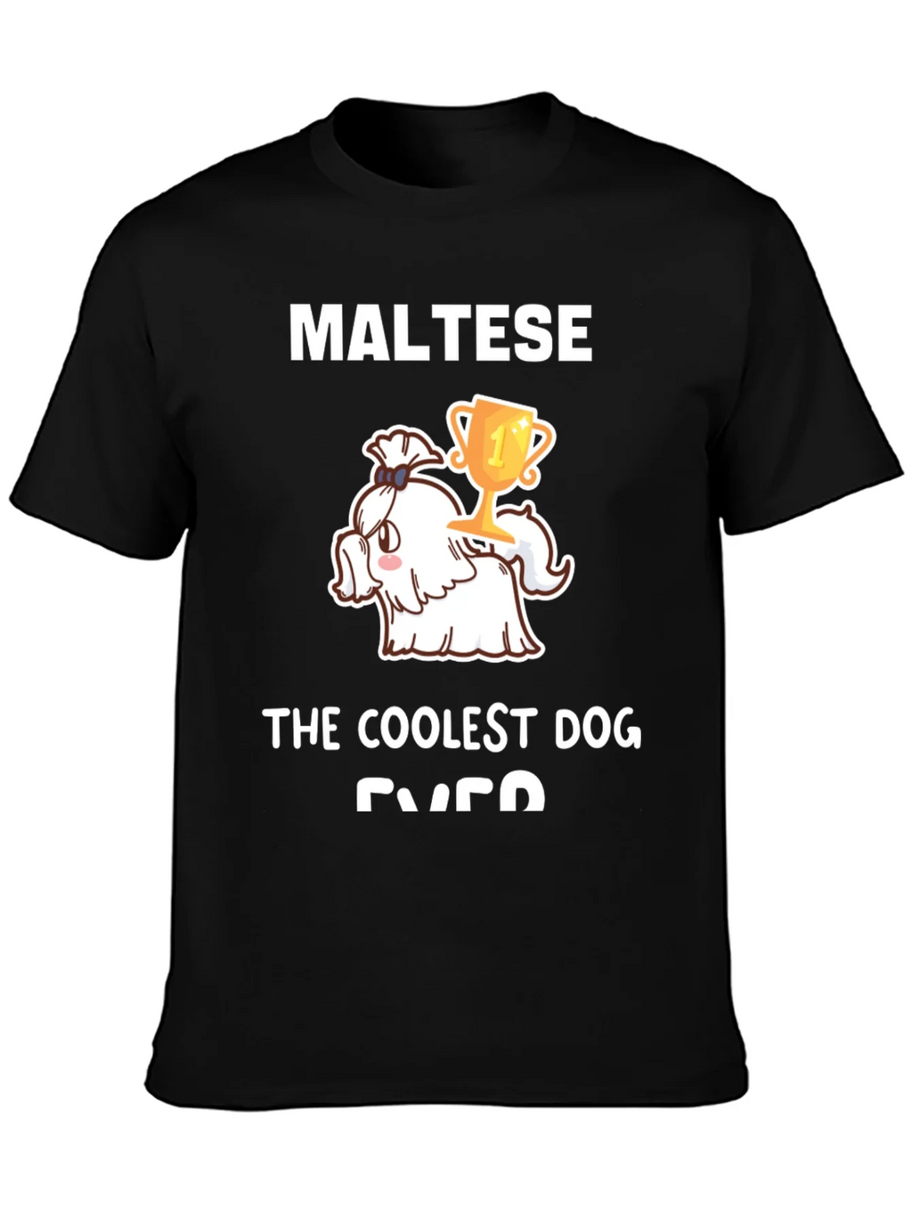 Maltese Coolest Dog Ever Graphic Tee product image 3