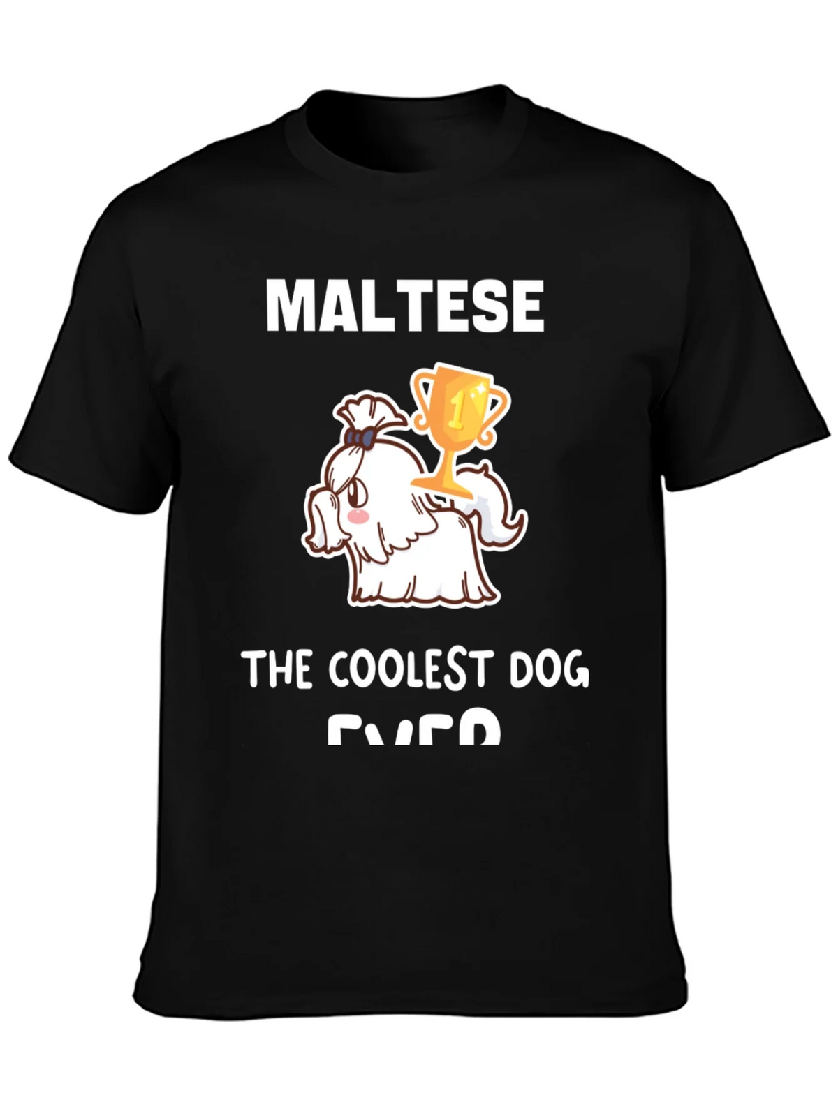Maltese Coolest Dog Ever Graphic Tee product image 3