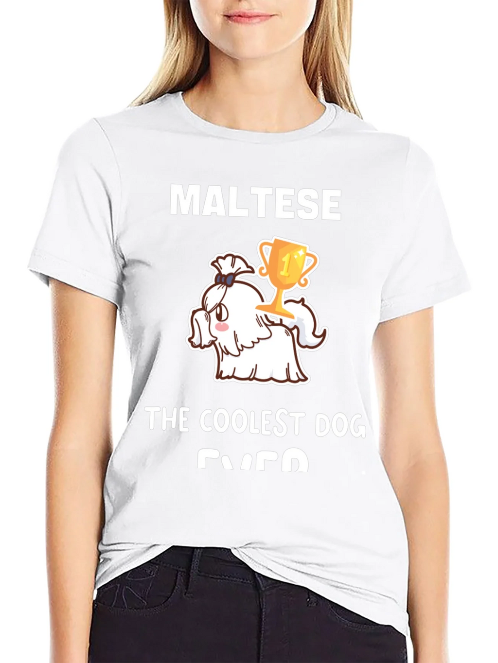 Maltese Coolest Dog Ever Graphic Tee product image 8