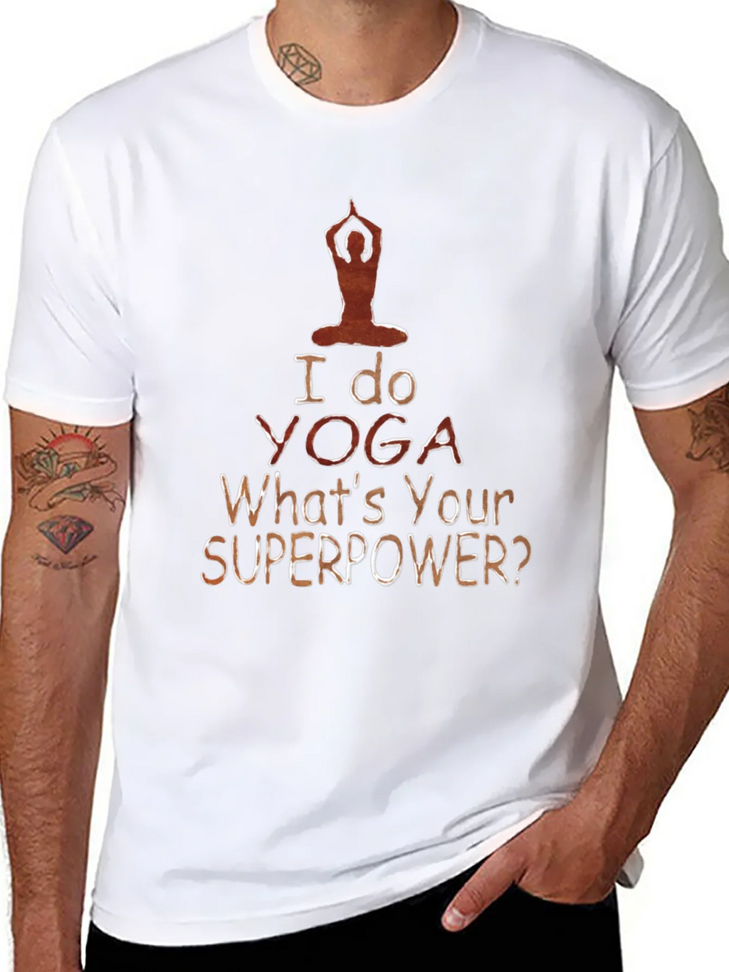 Yoga Superpower Tee - Mens Black T-Shirt product image 7