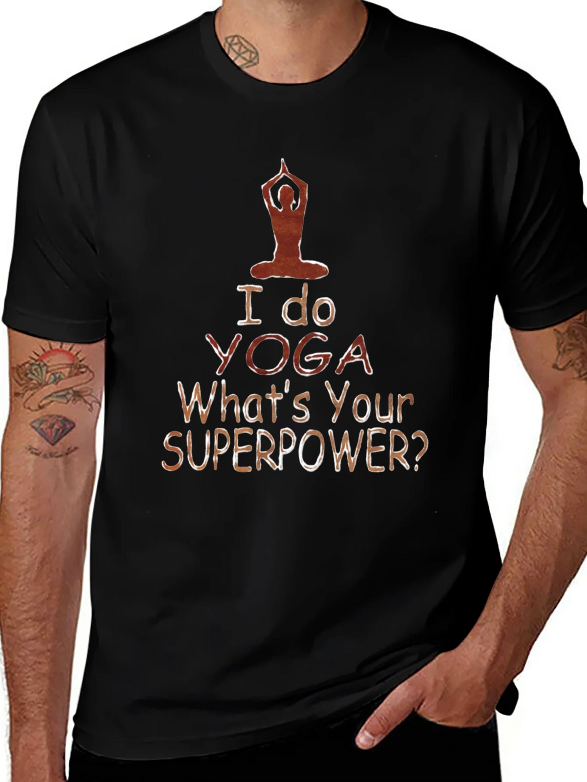 Yoga Superpower Tee - Mens Black T-Shirt product image 1