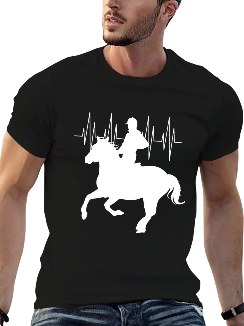 Equestrian Heartbeat Graphic Tee product image 6