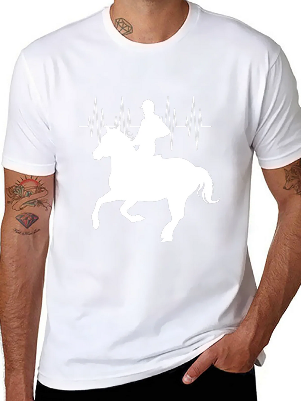 Equestrian Heartbeat Graphic Tee product image 7